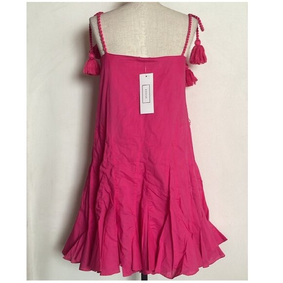 NEW RHODE HOT PINK CASEY SLEEVELESS MINI DRESS SIZE M - Picture 3 of 11